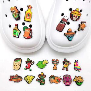 Unbranded (As show, One size) 20 pcs mexican food collection fun diy cavern shoes flower s Unbranded (As show, One size) 20 pcs mexican food collection fun diy cavern shoes flower s