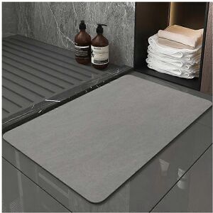 Unbranded (As show, One size) Gray Non-Slip Bath Mat 40X60cm, Absorbent Diatomite Bathroom Unbranded (As show, One size) Gray Non-Slip Bath Mat 40X60cm, Absorbent Diatomite Bathroom