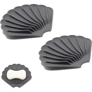 Unbranded (As show, One size) Soap Dish 2 Pack, Silicone Soap Dish, with Automatic Drainin Unbranded (As show, One size) Soap Dish 2 Pack, Silicone Soap Dish, with Automatic Drainin