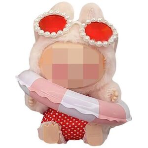 Unbranded (As show, One size) 17cm doll clothing, Labubu summer accessories set, polka dot Unbranded (As show, One size) 17cm doll clothing, Labubu summer accessories set, polka dot