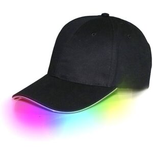 Unbranded (Black-Multicolor Light) Led Baseball Light Cap Luminous Party Hat Club Hip Hop Unbranded (Black-Multicolor Light) Led Baseball Light Cap Luminous Party Hat Club Hip Hop