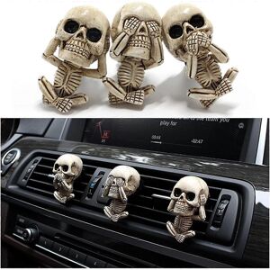 Unbranded (As show, One size) 1 Cute Skull Decorations of Car Scent Air Fresheners Vent Cl Unbranded (As show, One size) 1 Cute Skull Decorations of Car Scent Air Fresheners Vent Cl