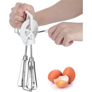 Unbranded (As show, One size) (White)Hand Crank Beater,Stainless Hand Crank Mixer Beater R Unbranded (As show, One size) (White)Hand Crank Beater,Stainless Hand Crank Mixer Beater R