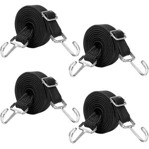 Unbranded (As show, One size) 4 Pieces Bungee Cords with Hooks, 2 m Elastic Tensioners wit Unbranded (As show, One size) 4 Pieces Bungee Cords with Hooks, 2 m Elastic Tensioners wit