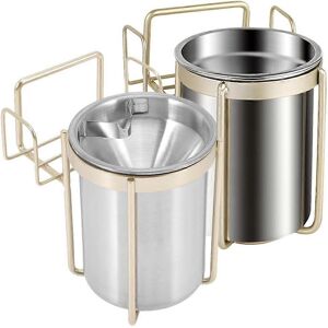 Unbranded (As show, One size) Wall Mount 2 Pieces Stainless Steel Ashtray Wall Hanging Ash Unbranded (As show, One size) Wall Mount 2 Pieces Stainless Steel Ashtray Wall Hanging Ash