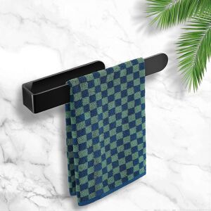 Unbranded (As show, One size) (Black)No Drilling Towel Rack-23cm Strong Self Adhesive Bath Unbranded (As show, One size) (Black)No Drilling Towel Rack-23cm Strong Self Adhesive Bath