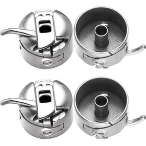 Unbranded (As show, One size) 4 Pieces Bobbin Case Sewing Machine Stainless Steel Bobbin C Unbranded (As show, One size) 4 Pieces Bobbin Case Sewing Machine Stainless Steel Bobbin C
