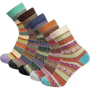 Unbranded (As show, One size) Thickened and warm in winter, 5 pairs of rabbit wool socks f Unbranded (As show, One size) Thickened and warm in winter, 5 pairs of rabbit wool socks f