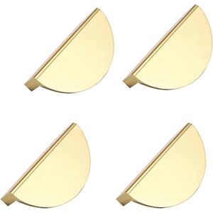 Unbranded (As show, One size) 4 Pieces Metall Kitchen Handles, Gold Metall Furniture Handl Unbranded (As show, One size) 4 Pieces Metall Kitchen Handles, Gold Metall Furniture Handl