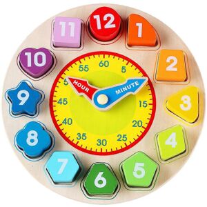 Unbranded (As show, One size) Shape Sorting Clock, Wooden Developmental Toys for Kids, Ear Unbranded (As show, One size) Shape Sorting Clock, Wooden Developmental Toys for Kids, Ear