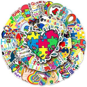 Unbranded (As show, One size) Caring for Autistic Children, 50 Suitcase Stickers, Creative Unbranded (As show, One size) Caring for Autistic Children, 50 Suitcase Stickers, Creative