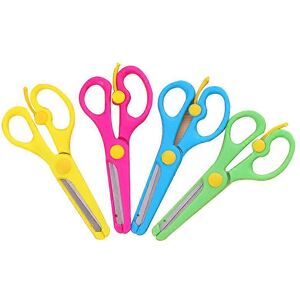 Unbranded (As show, One size) Children's Scissors 3 Years Old, 4 Pieces of DIY Scissor Unbranded (As show, One size) Children's Scissors 3 Years Old, 4 Pieces of DIY Scissor