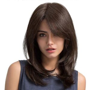 Unbranded (As show, One size) (Brown) Long Wavy Wigs Brown Wig Medium Length Wavy Syntheti Unbranded (As show, One size) (Brown) Long Wavy Wigs Brown Wig Medium Length Wavy Syntheti