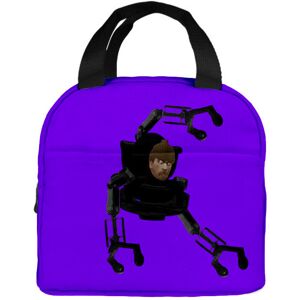 Gaatpot (04) Skibidi Toilet Man Insulated Lunch Bag Handheld Meal Bag Aluminum Foil Lunc Gaatpot (04) Skibidi Toilet Man Insulated Lunch Bag Handheld Meal Bag Aluminum Foil Lunc