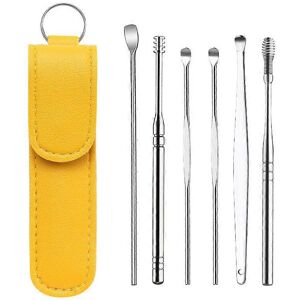 Unbranded (As show, One size) Ear Wax Cleaner Kit, 6 PCS Ear Cleaner, Stainless Steel Ear Unbranded (As show, One size) Ear Wax Cleaner Kit, 6 PCS Ear Cleaner, Stainless Steel Ear