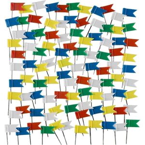Unbranded (As show, One size) Flag Pins, 100 Pack Map Flag Push Pins Decorative Flag Push Unbranded (As show, One size) Flag Pins, 100 Pack Map Flag Push Pins Decorative Flag Push