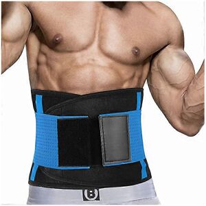 Unbranded (As show, One size) Back support strap (blue M), lower back bracket for preventi Unbranded (As show, One size) Back support strap (blue M), lower back bracket for preventi