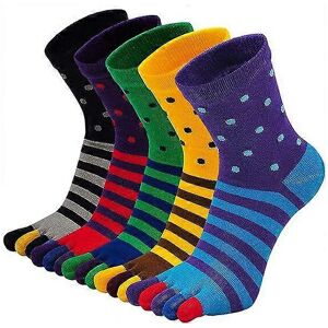 Unbranded (As show, One size) Size 39-44/45-48, 5 PairsMen's 5-Finger Socks Cotton Spl Unbranded (As show, One size) Size 39-44/45-48, 5 PairsMen's 5-Finger Socks Cotton Spl