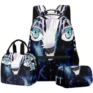Gaatpot (12) Anime Digital Print Jujutsu Kaisen School Set Large Capacity Backpack Lunch Gaatpot (12) Anime Digital Print Jujutsu Kaisen School Set Large Capacity Backpack Lunch
