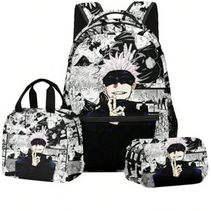 Gaatpot (6) Anime Digital Print Jujutsu Kaisen School Set Large Capacity Backpack Lunch Gaatpot (6) Anime Digital Print Jujutsu Kaisen School Set Large Capacity Backpack Lunch