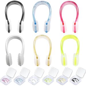 Unbranded (As show, One size) 6 Pieces Swimming Nose Clip, Silicone Nose Clip Reusable Wat Unbranded (As show, One size) 6 Pieces Swimming Nose Clip, Silicone Nose Clip Reusable Wat