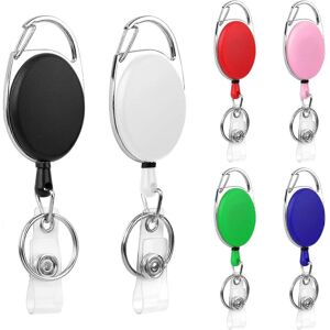 Unbranded (As show, One size) Retractable Badge Holder, 6pcs Retractable Keychains (Multic Unbranded (As show, One size) Retractable Badge Holder, 6pcs Retractable Keychains (Multic
