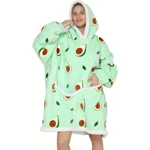 Gaatpot (Avocado, Kid Size) Oversized Wearable Hoodie Warm Flannel Sherpa Blanket Hoodie Gaatpot (Avocado, Kid Size) Oversized Wearable Hoodie Warm Flannel Sherpa Blanket Hoodie