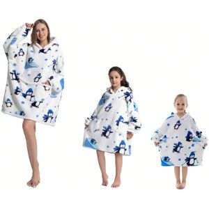 Gaatpot (Penguin, Adult Size) Oversized Wearable Hoodie Warm Flannel Sherpa Blanket Hood Gaatpot (Penguin, Adult Size) Oversized Wearable Hoodie Warm Flannel Sherpa Blanket Hood