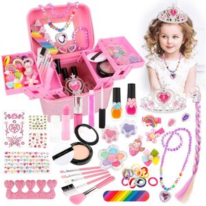 Unbranded 48pcs Princess Jewelry Toy Set Girls Makeup Kit Kids Make Up Set for Little Girl Unbranded 48pcs Princess Jewelry Toy Set Girls Makeup Kit Kids Make Up Set for Little Girl