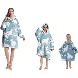 Gaatpot (Polar Bear, Adult Size) Oversized Wearable Hoodie Warm Flannel Sherpa Blanket H Gaatpot (Polar Bear, Adult Size) Oversized Wearable Hoodie Warm Flannel Sherpa Blanket H