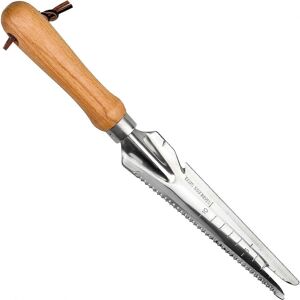 Unbranded (As show, One size) 33.5cmx3cm Stainless Steel Weeding Gouge Tool with Wooden Ha Unbranded (As show, One size) 33.5cmx3cm Stainless Steel Weeding Gouge Tool with Wooden Ha