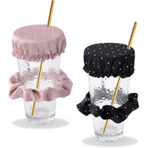 Unbranded (As show, One size) 2 Pack Chouchous Protecteurs de BoissonsNoir + rouge, Couvre Unbranded (As show, One size) 2 Pack Chouchous Protecteurs de BoissonsNoir + rouge, Couvre