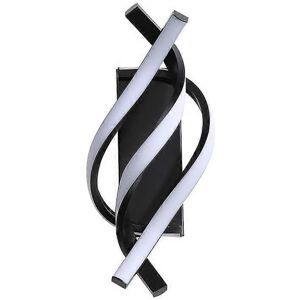 Unbranded (As show, One size) Black Indoor Wall Sconce, Modern 12W LED Wall Sconce Curved Unbranded (As show, One size) Black Indoor Wall Sconce, Modern 12W LED Wall Sconce Curved