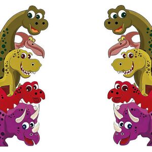 Unbranded (As show, One size) 2PCS Cartoon Dinosaur Wall Stickers for Door Decor Kids Room Unbranded (As show, One size) 2PCS Cartoon Dinosaur Wall Stickers for Door Decor Kids Room