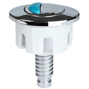 Unbranded (As show, One size) Ellipse Flush Button Double Round Push Button ABS Chrome Acc Unbranded (As show, One size) Ellipse Flush Button Double Round Push Button ABS Chrome Acc