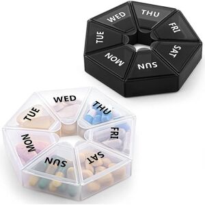 Unbranded (As show, One size) Portable small travel medicine storage box 2PC small travel Unbranded (As show, One size) Portable small travel medicine storage box 2PC small travel