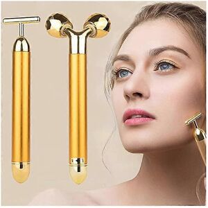 Unbranded (As show, One size) Two in one facial massage roller, golden facial massage roll Unbranded (As show, One size) Two in one facial massage roller, golden facial massage roll