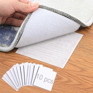 Unbranded (As show, One size) Carpet hook anti slip pad anti slip sticker square (10PCS,wh Unbranded (As show, One size) Carpet hook anti slip pad anti slip sticker square (10PCS,wh