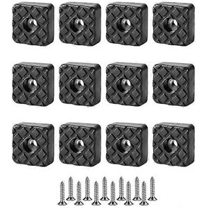 Unbranded (As show, One size) 12 non slip rubber feet (30mm), including installation acces Unbranded (As show, One size) 12 non slip rubber feet (30mm), including installation acces