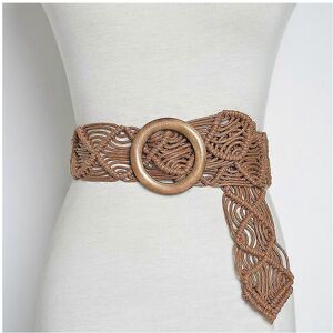 Unbranded (As show, One size) Women's Bohemian style rope wide edge woven waistband (c Unbranded (As show, One size) Women's Bohemian style rope wide edge woven waistband (c