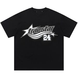 Gaatpot (Black-6, XXXL) Trapstar Short Sleeve New Arrival Rainbow Cartoon Letter Loose C Gaatpot (Black-6, XXXL) Trapstar Short Sleeve New Arrival Rainbow Cartoon Letter Loose C
