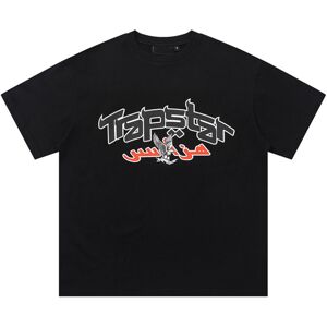 Gaatpot (Black-5, XL) Trapstar Short Sleeve New Arrival Rainbow Cartoon Letter Loose Cou Gaatpot (Black-5, XL) Trapstar Short Sleeve New Arrival Rainbow Cartoon Letter Loose Cou