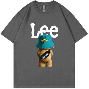 Gaatpot (Dark Grey, XXL) 2025 LEE Short Sleeve T-Shirt for Men and Women, Summer Loose P Gaatpot (Dark Grey, XXL) 2025 LEE Short Sleeve T-Shirt for Men and Women, Summer Loose P