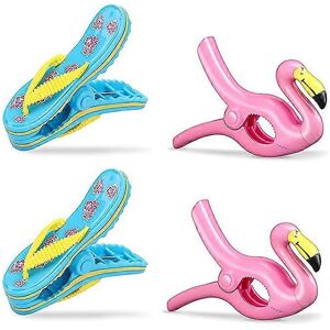 Unbranded (As show, One size) 4 creative beach towel clips (Flamingo+slippers) beach towel Unbranded (As show, One size) 4 creative beach towel clips (Flamingo+slippers) beach towel
