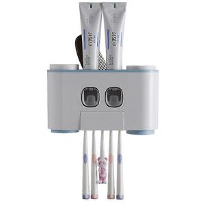 Unbranded (As show, One size) No-Drill Wall Mounted Toothbrush Holder, Toothpaste Dispense Unbranded (As show, One size) No-Drill Wall Mounted Toothbrush Holder, Toothpaste Dispense