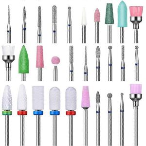Unbranded (As show, One size) 30Pcs Nail Drill Bits Sander Bits Set Professional Diamond R Unbranded (As show, One size) 30Pcs Nail Drill Bits Sander Bits Set Professional Diamond R