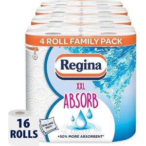 Regina XXL Absorb Kitchen Towels ? 16 Rolls Per Pack, Super Absorbent 2-ply shee Regina XXL Absorb Kitchen Towels ? 16 Rolls Per Pack, Super Absorbent 2-ply shee