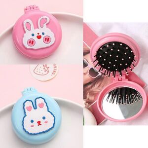 Unbranded (As show, One size) 2 Packs pink+blue Foldable Travel Mirror Hair Brushes Portab Unbranded (As show, One size) 2 Packs pink+blue Foldable Travel Mirror Hair Brushes Portab