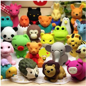 Unbranded (As show, One size) 30pcs Kids Animal Eraser (random Color), Kids Animal Eraser Unbranded (As show, One size) 30pcs Kids Animal Eraser (random Color), Kids Animal Eraser