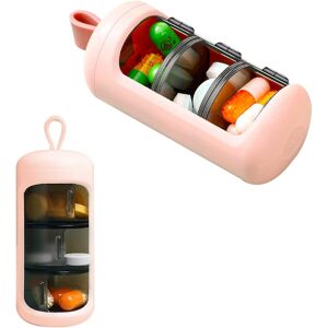Unbranded (As show, One size) (pink) 3 Compartment 7 Day Medication Pill Organizer, 3 Time Unbranded (As show, One size) (pink) 3 Compartment 7 Day Medication Pill Organizer, 3 Time